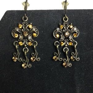 Vintage drop earrings with dangles